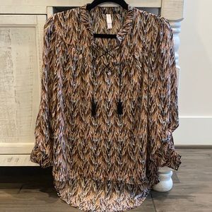 🚨4/$20 Xhilaration‎ Women’s Long Sleeve Blouse XS